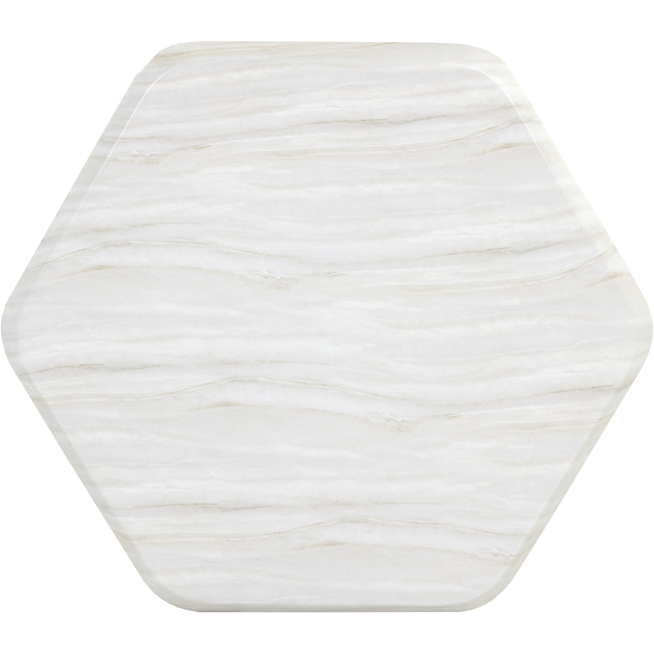 Spezza 33 X 29.5 inch Marble Look / Cream Outdoor Coffee Table